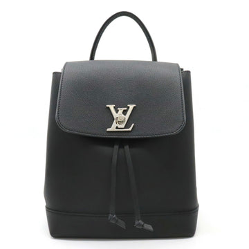 LOUIS VUITTON Lock Me Backpack Rucksack Calf Leather Noir Black M41815