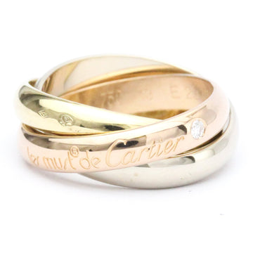 CARTIER Trinity Pink Gold [18K],White Gold [18K],Yellow Gold [18K] Fashion Diamond Band Ring Gold