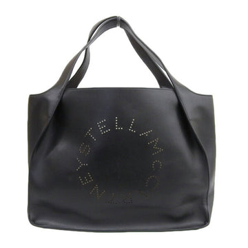 Stella McCartney polyurethane punching tote bag black