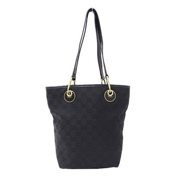 GUCCI bag ladies tote GG canvas black 120840