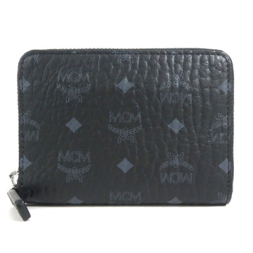 MCM Coin Case Leather Black Unisex