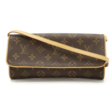 LOUIS VUITTON Monogram Pochette Twin GM Shoulder Bag Clutch M51852