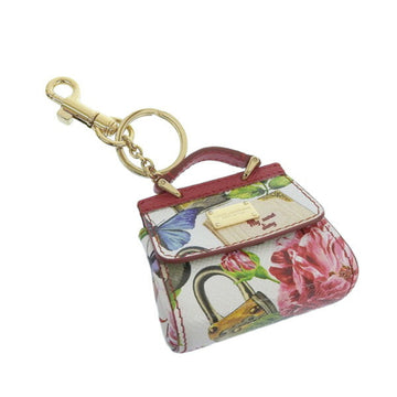 DOLCE & GABBANA Dolce and Gabbana bag motif charm key ring white red multicolor