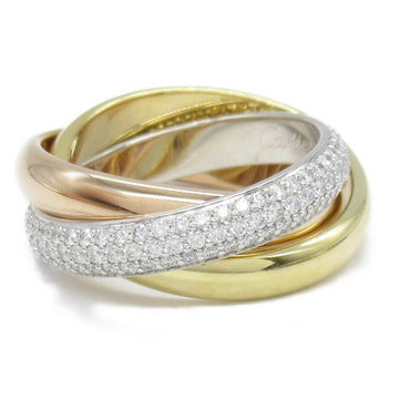 CARTIER Trinity ring classic diamond Ring Clear K18 [Yellow Gold] K18PG[Rose Gold]/Diamond Clear