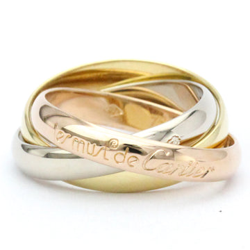 CARTIER Trinity Pink Gold [18K],White Gold [18K],Yellow Gold [18K] Fashion No Stone Band Ring Gold