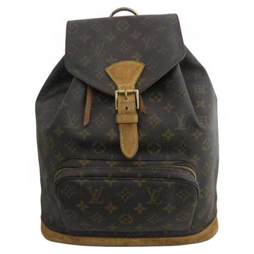 Louis Vuitton Rucksack Monogram Monsuri GM Brown Canvas Leather Backpack Bag Women's Men's M51136