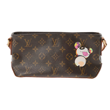 LOUIS VUITTON Monogram Trotter Panda Brown M51241 Women's Canvas Shoulder Bag