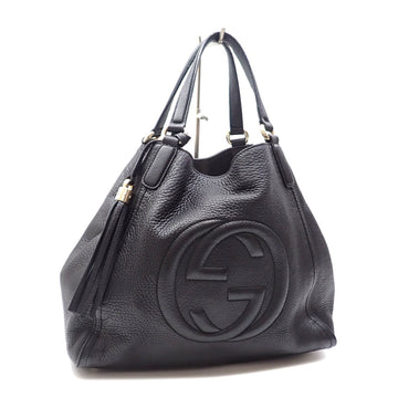 GUCCI Handbag Soho Women's Black Leather 282309 Tote