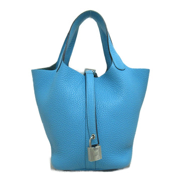 HERMES Picotin Rock PM Blue Saint-Cyr Tote Bag Blue Blue Saint-Cyr Taurillon Clemence leather