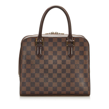 Louis Vuitton Damier Triana Handbag N51155 Brown PVC Leather Ladies LOUIS VUITTON