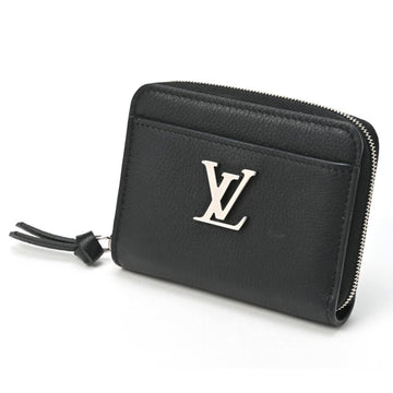 LOUIS VUITTON Zippy Coin Purse Wallet/Coin Case Lock Me M80099 Leather Noir S-154949