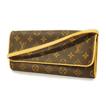 LOUIS VUITTON Shoulder Bag Monogram Pochette Twin GM M51852 Brown Ladies