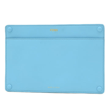 FENDI Peekaboo Pocket Leather Blue 7AR907