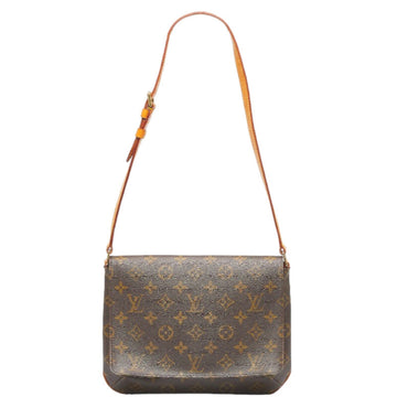 LOUIS VUITTON Monogram Musette Tango Short Shoulder Bag Handbag M51257 Brown PVC Leather Ladies