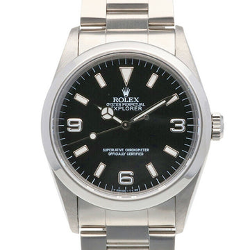 ROLEX Explorer Oyster Perpetual Watch SS 14270 Men's