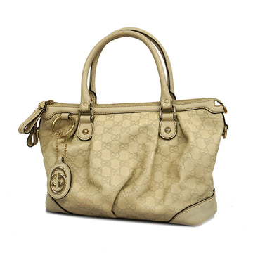 GUCCIAuth ssima Handbag sima 247902 Women's Leather Handbag Ivory