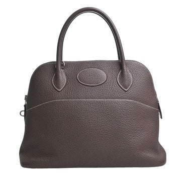 HERMES Taurillon Clemence Bolide 31 Handbag Greige Women's