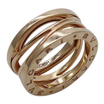 Bvlgari Ring Men's 750PG Pink Gold B-zero1 B Zero One Design Legend # 55 Approximately 14.5