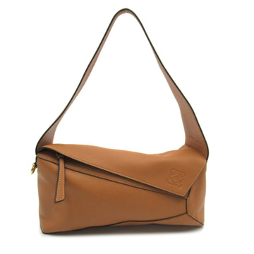 LOEWE Puzzle Shoulder Bag Brown leather