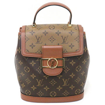 LOUIS VUITTON Dauphine Backpack Rucksack Daypack Monogram Reverse Canvas M45142 Brown