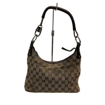 GUCCI [] One Shoulder Bag 115002 GG Pattern Canvas Brown