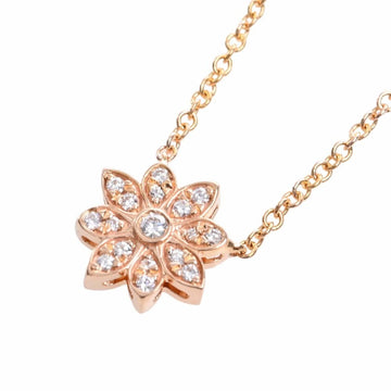 TIFFANY K18PG Diamond Enchanted Flower Necklace Ladies