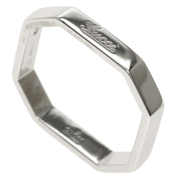 Gucci Octagonal #10 Ring K18 White Gold Ladies GUCCI
