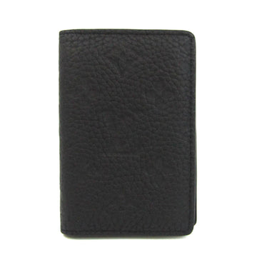 LOUIS VUITTON Taurillon Organizer De Poche M69044 Leather Card Case Noir