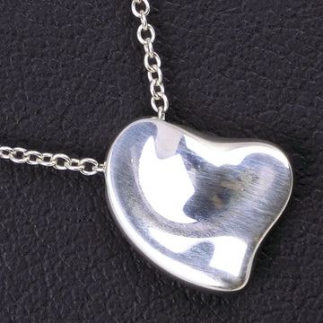 TIFFANY&Co.  Full Heart Necklace Elsa Peretti Silver 925 Women's