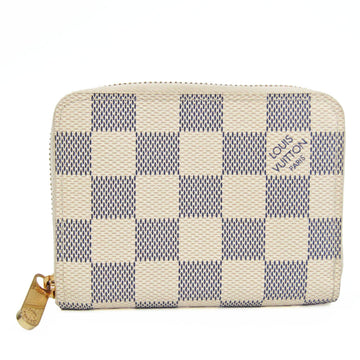 LOUIS VUITTON Damier Azur Zippy Coin Purse N63069 Women,Men Damier Azur Coin Purse/coin Case Damier Azur