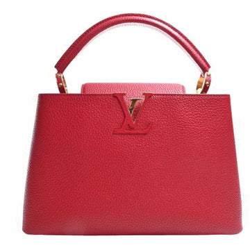 LOUIS VUITTON Taurillon Capucines PM Handbag M42237 Red