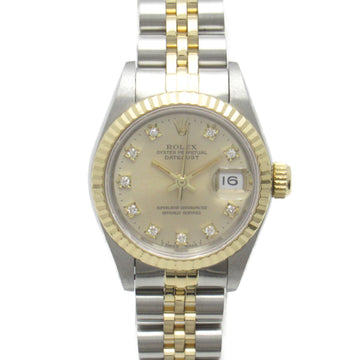 ROLEX Datejust 10P Diamond No. X Wrist Watch Wrist Watch 69173G Mechanical Automatic Gold K18 [Yellow Gold] Stainles 69173G
