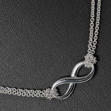 TIFFANY Necklace Infinity Double Chain Silver 925 &Co.