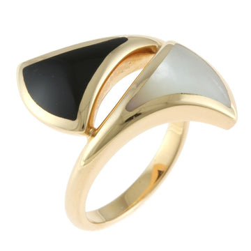 Bvlgari Ring / No. 11 18K Gold Onyx Ladies