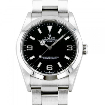 ROLEX Explorer I 114270 black dial watch men