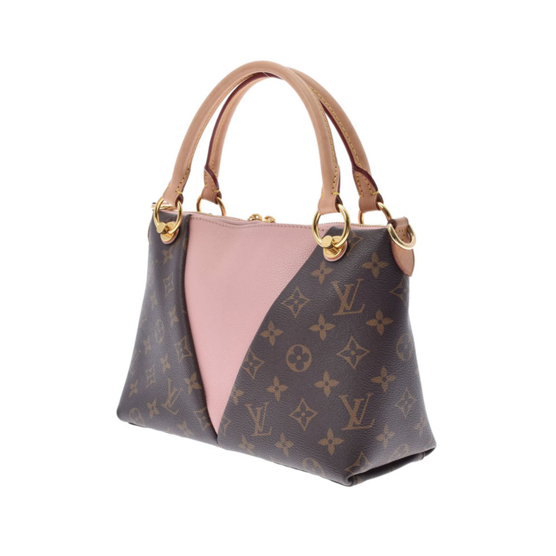 Authenticated Used Auth Louis Vuitton Monogram 2WAY Bag V Tote BB M43967  Rose Poudre 