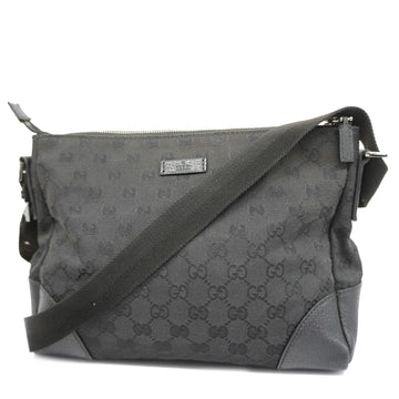 GUCCIAuth  GG Canvas Shoulder Bag 114273 Women's GG Canvas Shoulder Bag Black