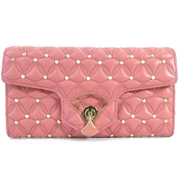 BVLGARI Long Wallet Diva Dream Leather Pink Series Women's 55158f