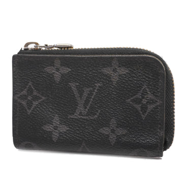 LOUIS VUITTONAuth  Monogram Eclipse Porto Monezur M63536 Men's Coin Purse/coin