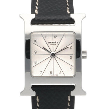 HERMES H Watch Wristwatch Stainless Steel HH1.210 Ladies