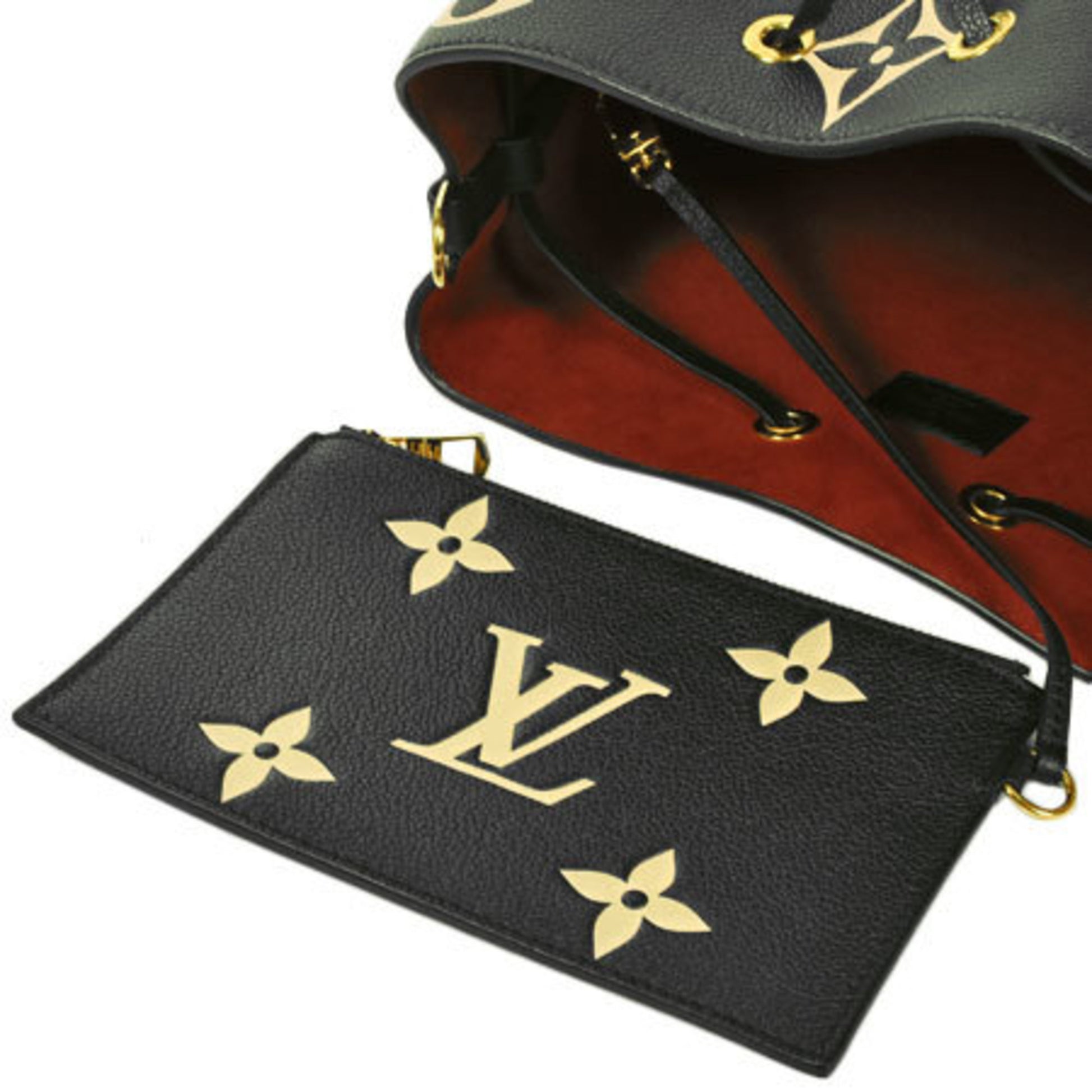Louis Vuitton Monogram Empreinte Bicolor Neonoe MM Noir Crème
