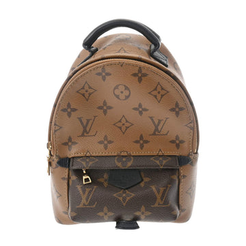 LOUIS VUITTON Monogram Reverse Palm Springs Camel M44872 Women's Canvas Backpack/Daypack Rucksack Vuitton Bag