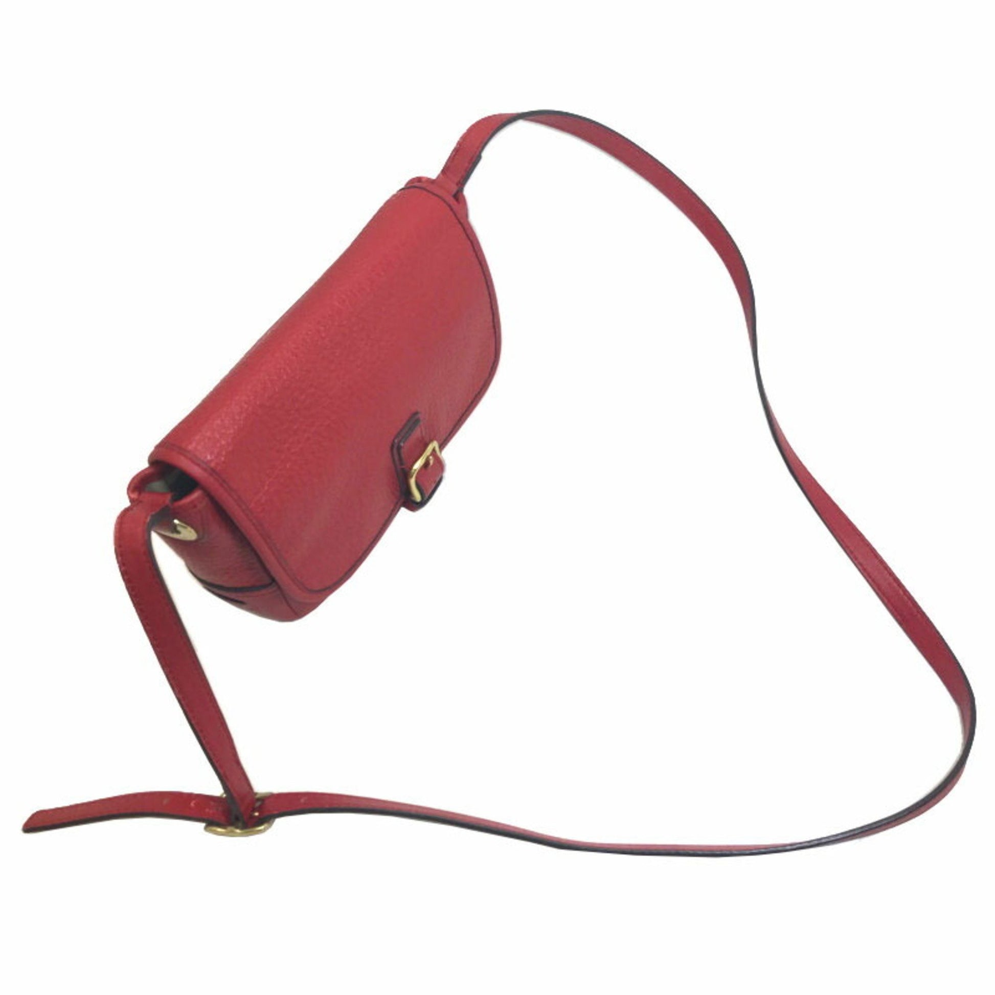 COACH F31664 Red Hadley Luxe Grain Leather Field Crossbody Shoulder Bag