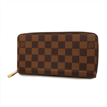 LOUIS VUITTONAuth  Damier Zippy Wallet N60046 Women's Long Wallet [bi-fold] Ros