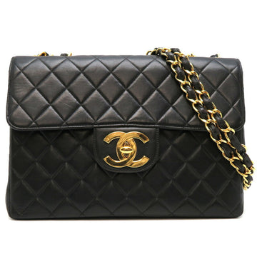 CHANEL Matelasse 30 Chain Shoulder Women's Bag A04412 Lambskin Black