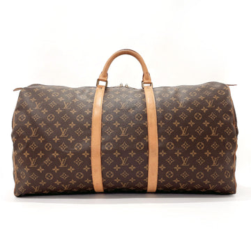 LOUIS VUITTON Keepall 60 Boston Bag Monogram Canvas  M41422 Unisex Brown