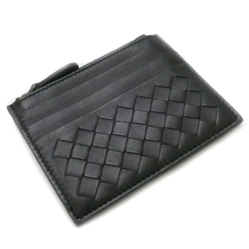 BOTTEGA VENETA Intrecciato Card Case Dark Navy 367004 Unisex