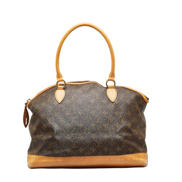 LOUIS VUITTON Monogram Lockit Horizontal Handbag Tote Bag M40104 Brown PVC Leather Women's