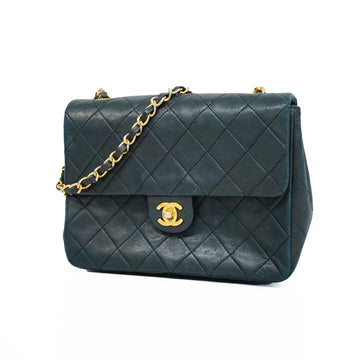 Chanel Matelasse Single Chain Women's Leather Shoulder Bag Black