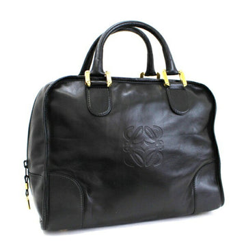 Loewe Anagram Handbag Amazona Leather Black LOEWE Ladies Men
